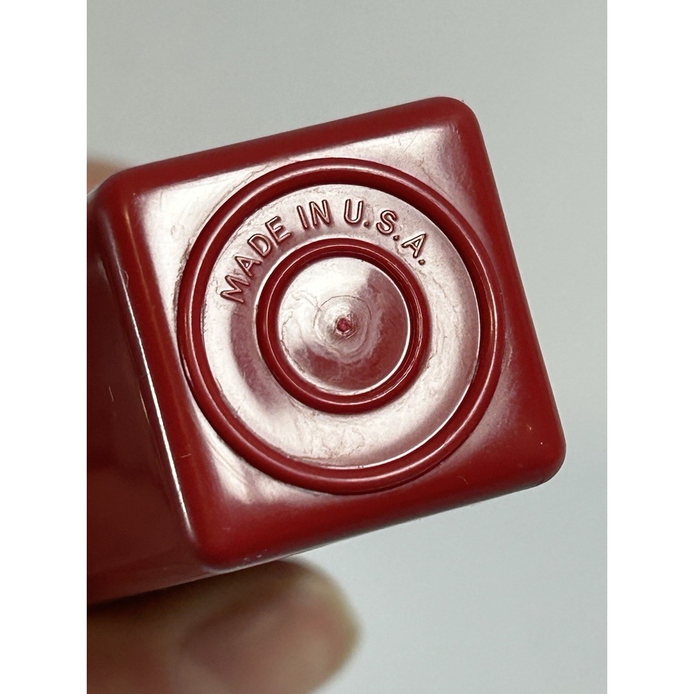Vintage Tupperware Handy Keeper  1506 Red FlipTop Pocket Sz Toothpicks Gum Pills - Picture 5 of 8
